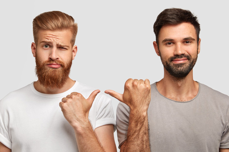 unterschiedliches Haarwachstum